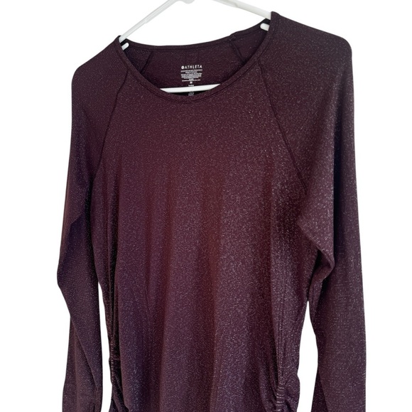 Athleta Speedlight Glow Top in Antique Burgundy, Size M - Picture 4 of 7